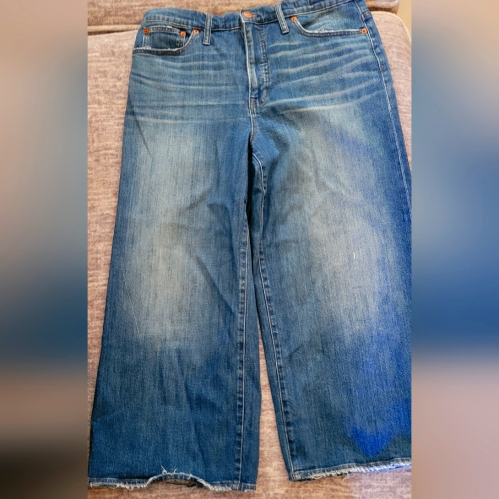 Madewell Wide Leg Crop jeans- sz 31 EUC